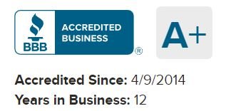 Cross Construction Services BBB Accredited Business Badge