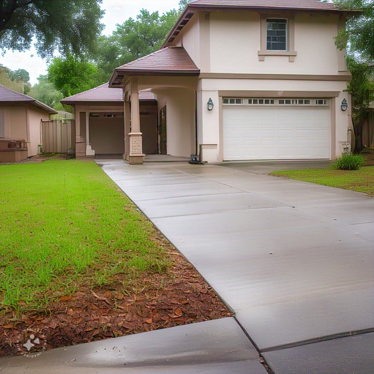 new driveway installation in Houston