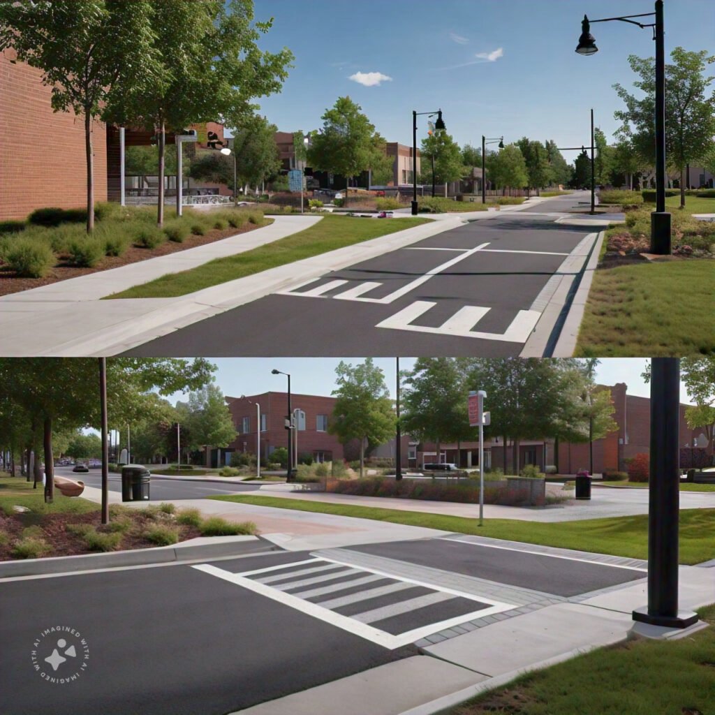 ADA compliance in sidewalk design for public infrastructure projects