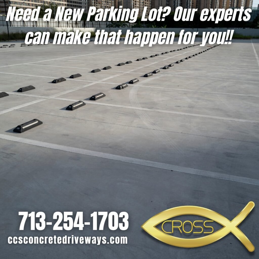 concrete parking lot paving in Houston Texas